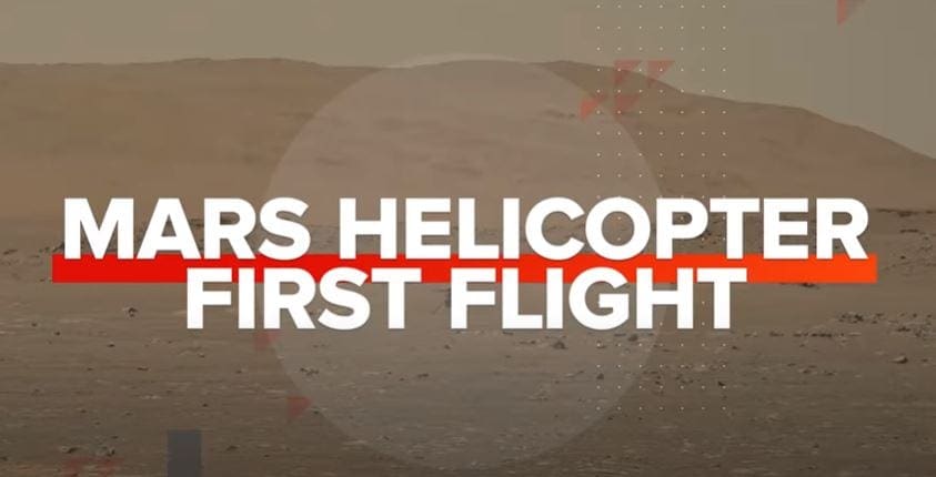 Watch the Ingenuity helicopter’s first flight on Mars