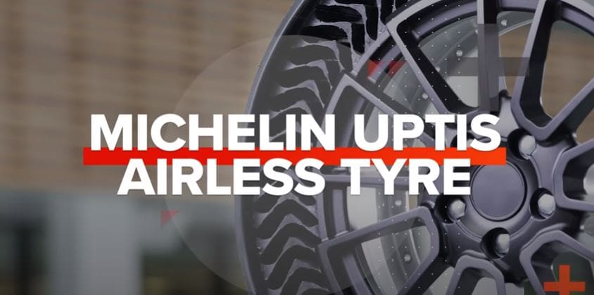 See what Michelin uses instead of air in its Uptis tires